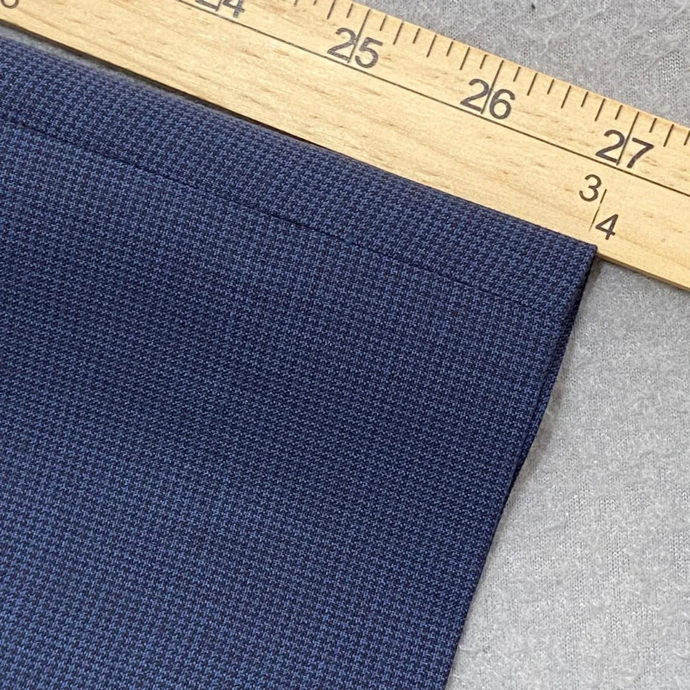 Jos A Bank Traveler Suit Mens 44S 38W Navy Blue 100% Wool Tailored Fit 2 Piece